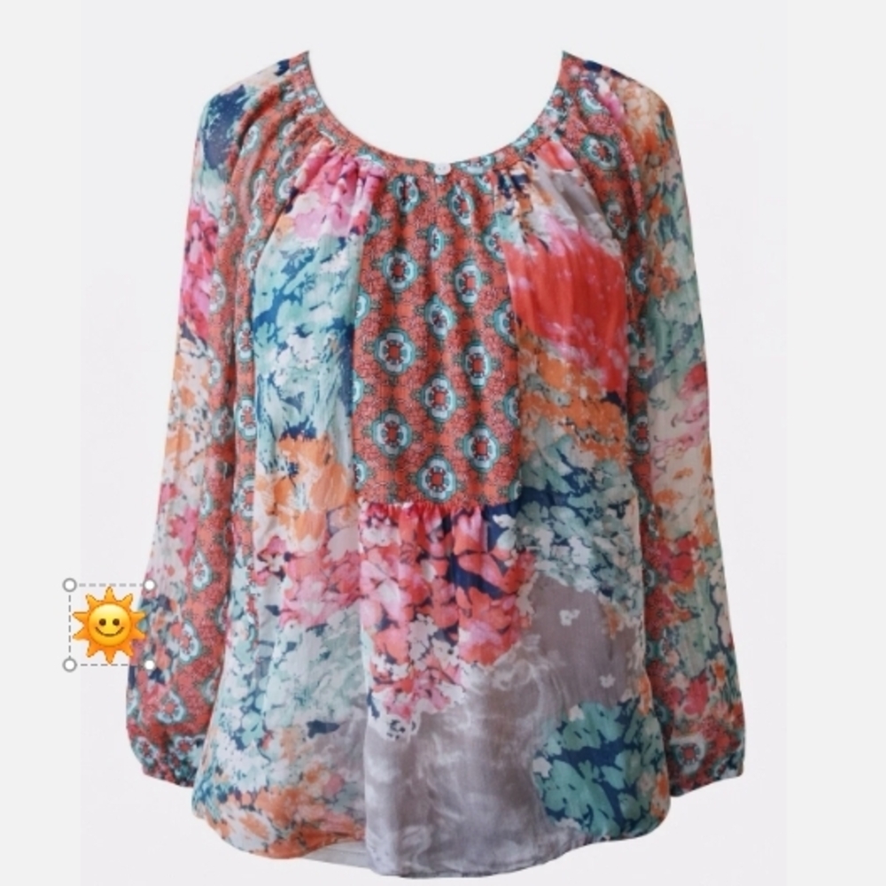 Floral Multicolor Women's Top